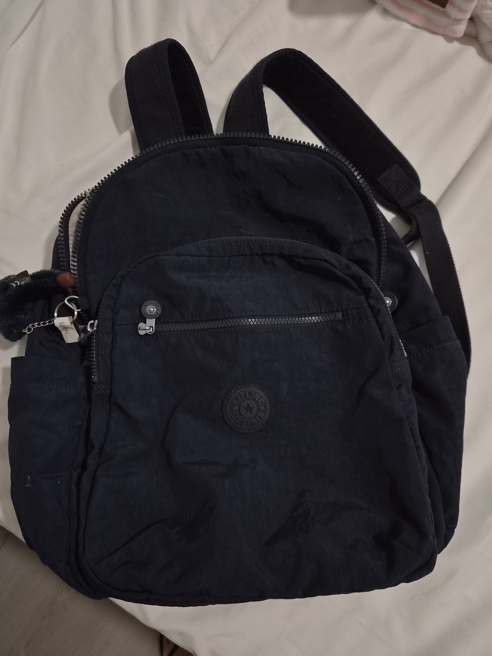 Kipling Blue Nylon Everyday Backpack - Casual Men’s Bag